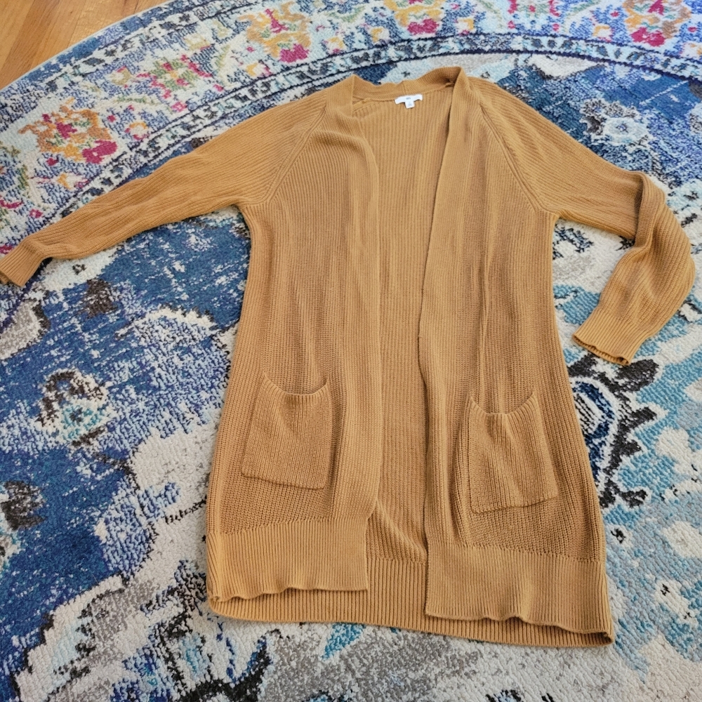 B.p. open long cardigan size M